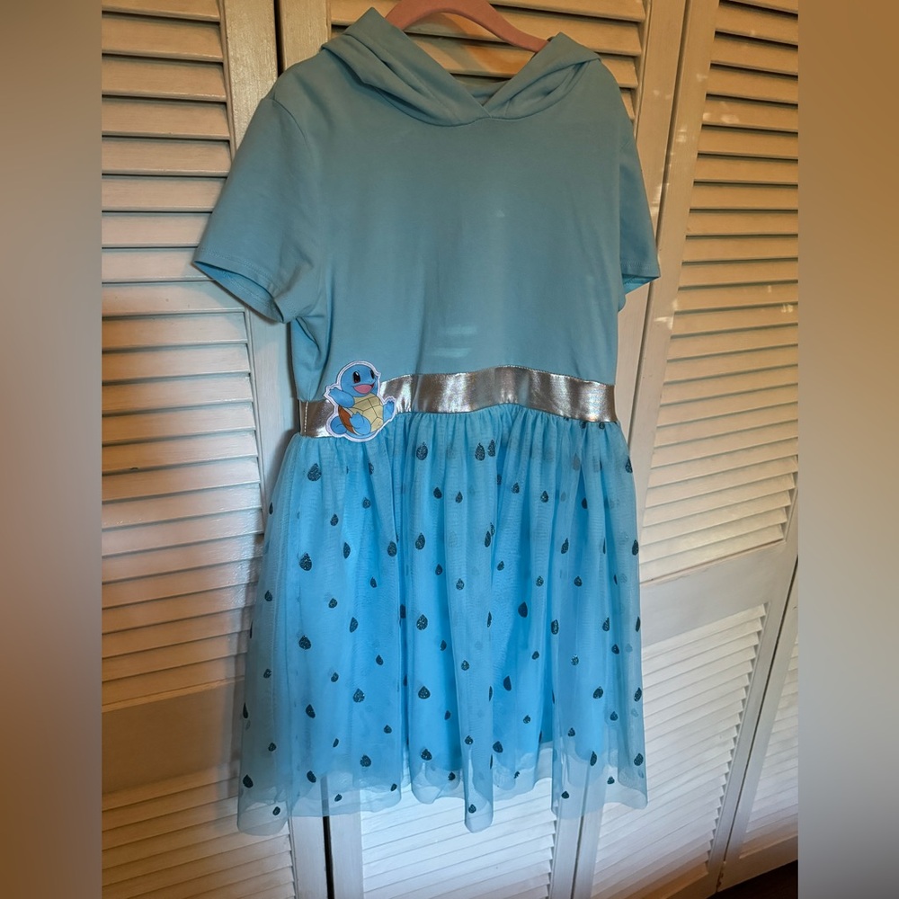 Pokemon squirtle costume dress nwot L 10/12